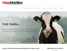 Tablet Screenshot of haasnutrition.com